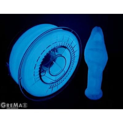 Devil Design  PLA филамент 1.75 мм, 1 кг (2.2 lbs) - светещо синьо в тъмното