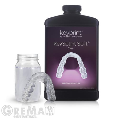 Смоли KeyPrint Биосъвместима Смола - KeySplint Soft - Безцветна, полупрозрачна